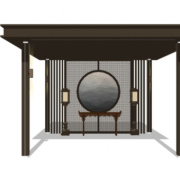 New Chinese Style Building Component-ID:776058912