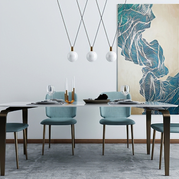 Modern Dining Table And Chairs-ID:977952967
