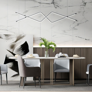 Modern Dining Table And Chairs-ID:364777098