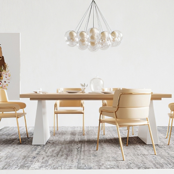 Modern Dining Table And Chairs-ID:731117012