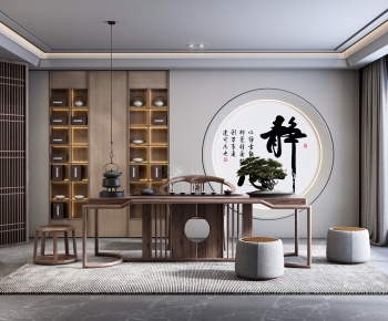 New Chinese Style Tea House-ID:691632997