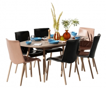 Modern Dining Table And Chairs-ID:734301099