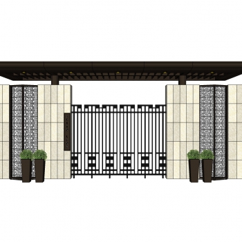 New Chinese Style Building Component-ID:135921009