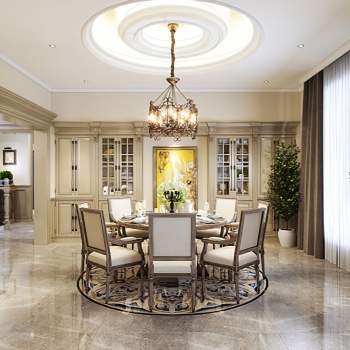 American Style Dining Room-ID:680238963
