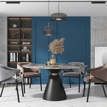 Modern Dining Table And Chairs-ID:407610897