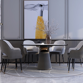 Modern Dining Table And Chairs-ID:392805106