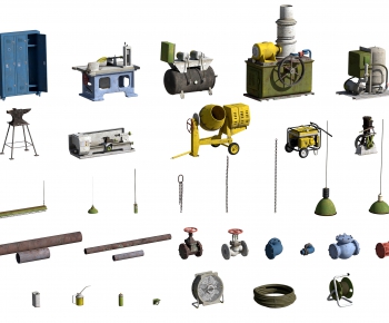 现代工业器材矿灯，风扇，铁链，搅拌机-ID:122916943