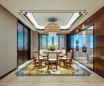 New Chinese Style Dining Room-ID:268080253