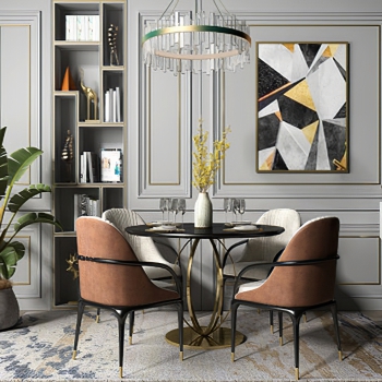 Modern Dining Table And Chairs-ID:724282037