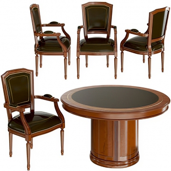 American Style Dining Table And Chairs-ID:951495896