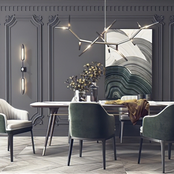 Modern Dining Table And Chairs-ID:509159672