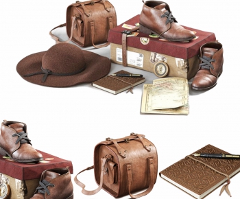 新古典复古皮鞋，鞋盒子，皮包，帽子，笔记本-ID:505286931