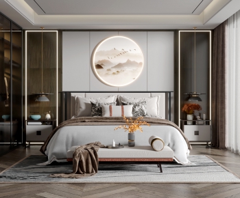 New Chinese Style Bedroom-ID:965034012