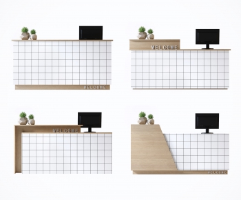 Nordic Style Reception Desk-ID:450822115
