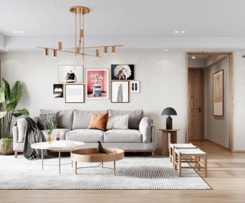 Nordic Style A Living Room-ID:640875102
