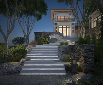 New Chinese Style Villa Appearance-ID:917510995