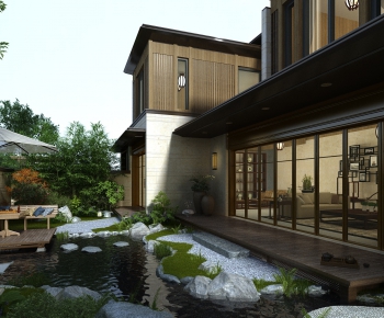 New Chinese Style Villa Appearance-ID:149626975