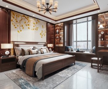 New Chinese Style Bedroom-ID:429434061