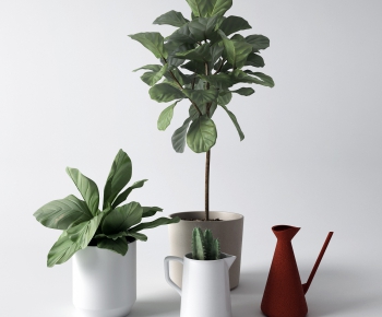 Modern Potted Green Plant-ID:863435034