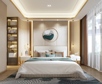 New Chinese Style Bedroom-ID:137525085