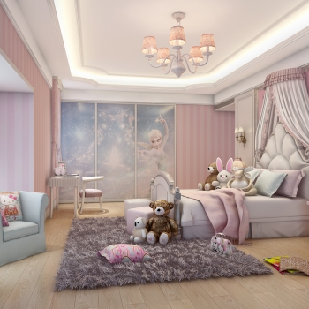 Nordic Style Girl's Room Daughter's Room-ID:887882956