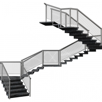 Industrial Style Stair Balustrade/elevator-ID:926160104