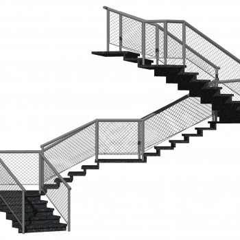 Industrial Style Stair Balustrade/elevator-ID:380836011