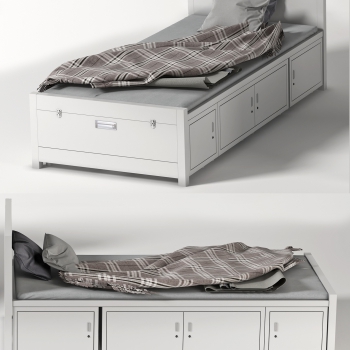 Modern Single Bed-ID:837297929