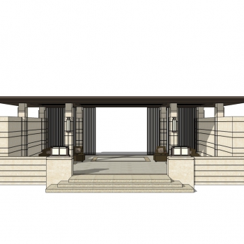 New Chinese Style Building Component-ID:797835119