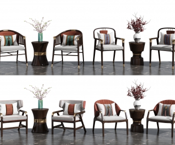 New Chinese Style Single Chair-ID:439632899