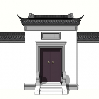 Chinese Style Building Component-ID:105696927