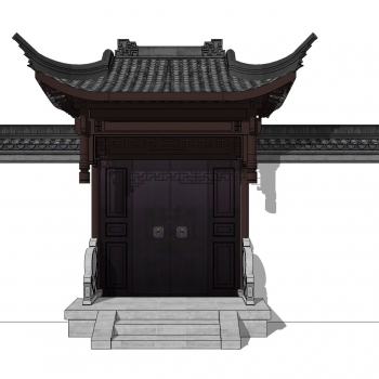 Chinese Style Building Component-ID:977865939