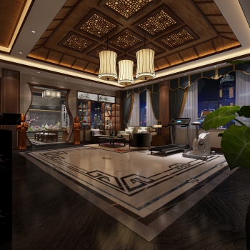 New Chinese Style Hotel Space-ID:611550814