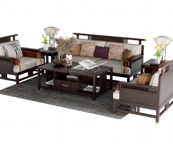 New Chinese Style Sofa Combination-ID:844786889