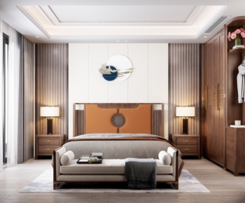 New Chinese Style Bedroom-ID:435090072