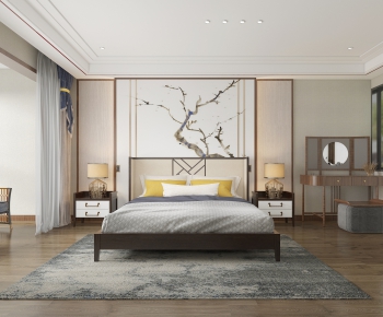 New Chinese Style Bedroom-ID:629842042