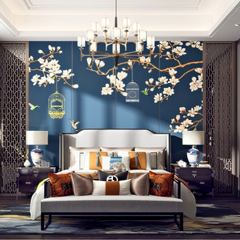 New Chinese Style Bedroom-ID:161396038