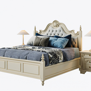 European Style Double Bed-ID:545646919