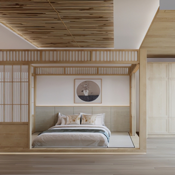 Japanese Style Bedroom-ID:358968972