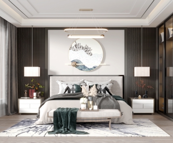 New Chinese Style Bedroom-ID:228161105