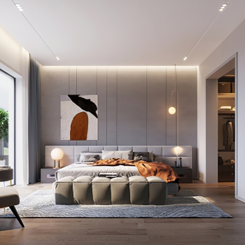 Modern Bedroom-ID:709167006