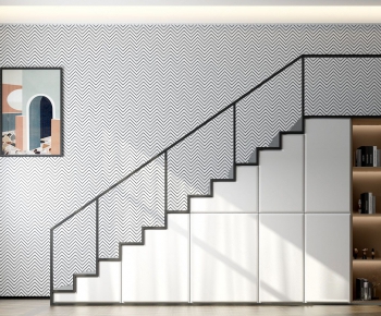 Modern Stair Balustrade/elevator-ID:587421891