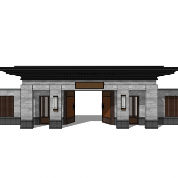 New Chinese Style Building Component-ID:597799067