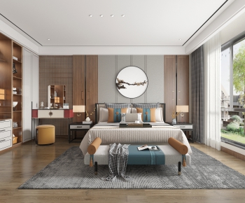 New Chinese Style Bedroom-ID:181407936