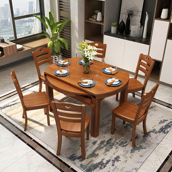 New Chinese Style Dining Table And Chairs-ID:641328106