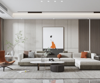 Modern A Living Room-ID:374989033