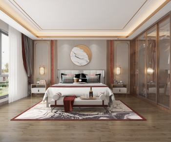 New Chinese Style Bedroom-ID:589714056