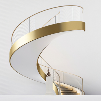 Modern Stair Balustrade/elevator-ID:583236934