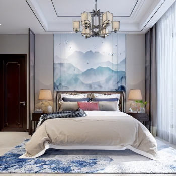 New Chinese Style Bedroom-ID:143614051