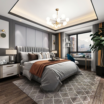 Modern Bedroom-ID:789155019